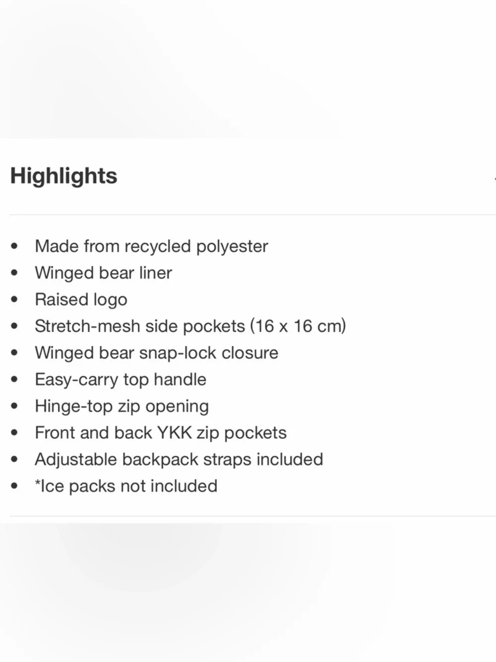 Stanley 20 Cans All Day Madeleine Midi Backpack Cooler - Cream: 14.8L Polyester - Picture 10 of 13
